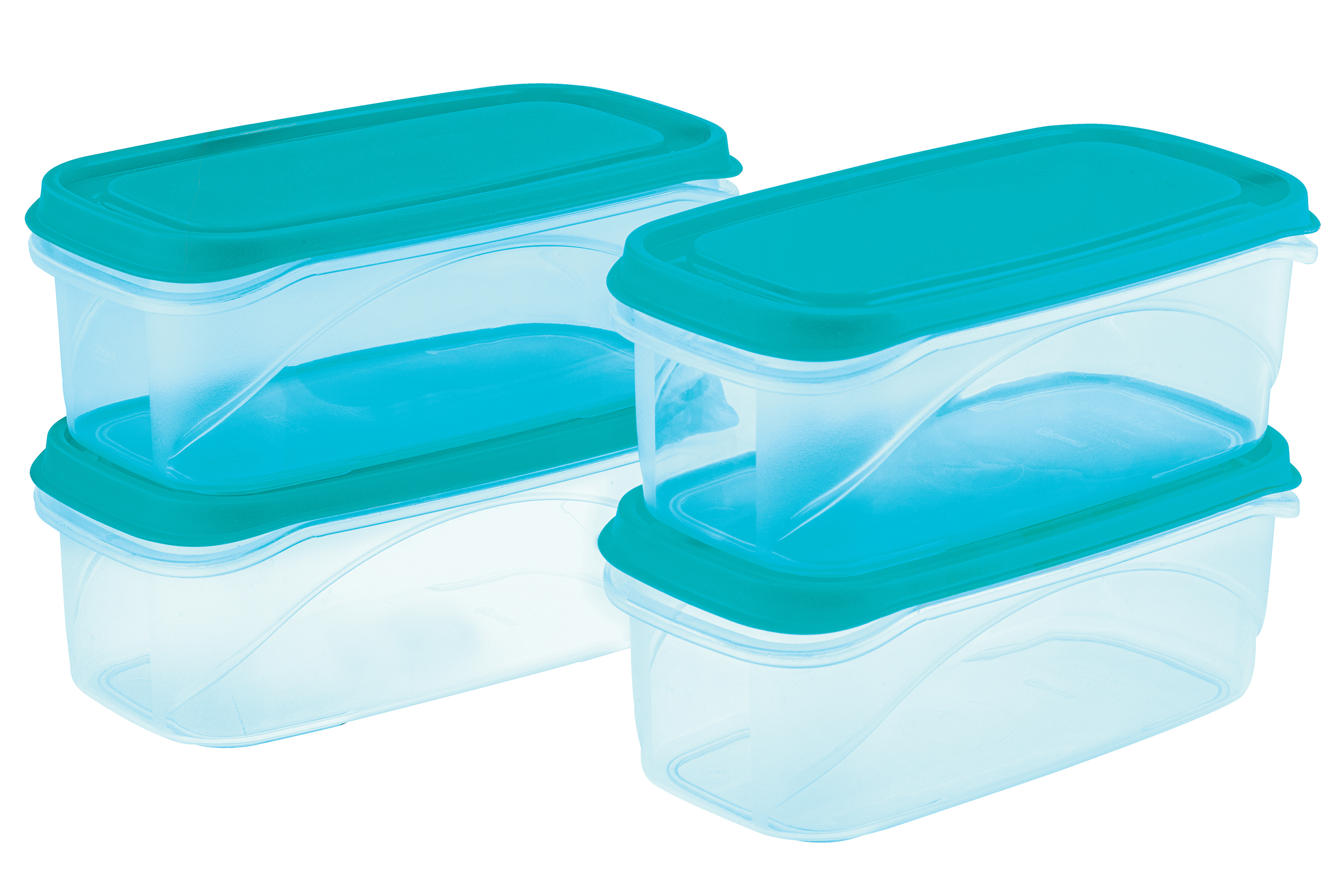 Frostee Container 550 Ml (2200 Ml) (Assorted) (4 Pc Set) (30 Set Pk)